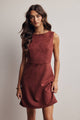 Chic Wine Mini Dress