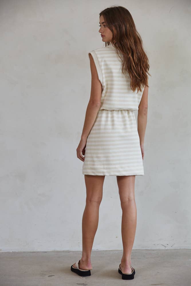 Wren Striped Sleeveless Mini Dress