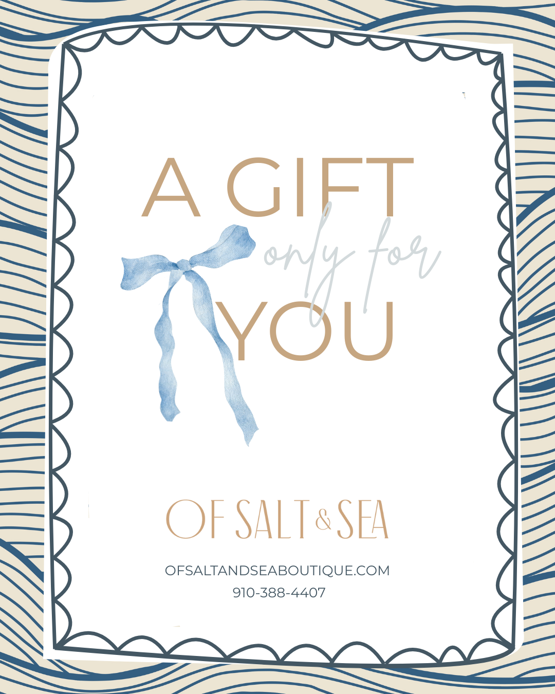 of Salt & Sea Coastal Home and Boutique Gift Card