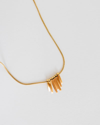 DRIFT 7 Gold Bar Necklace