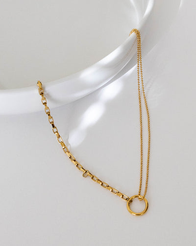 DRIFT Gold Circle Chain Necklace