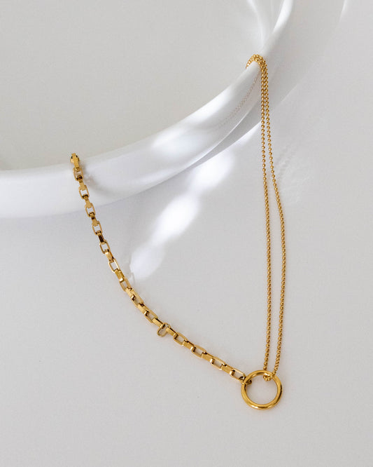 DRIFT Gold Circle Chain Necklace