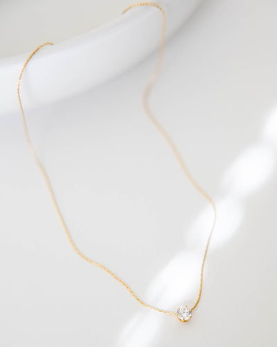 DRIFT Gold Round Diamond Necklace