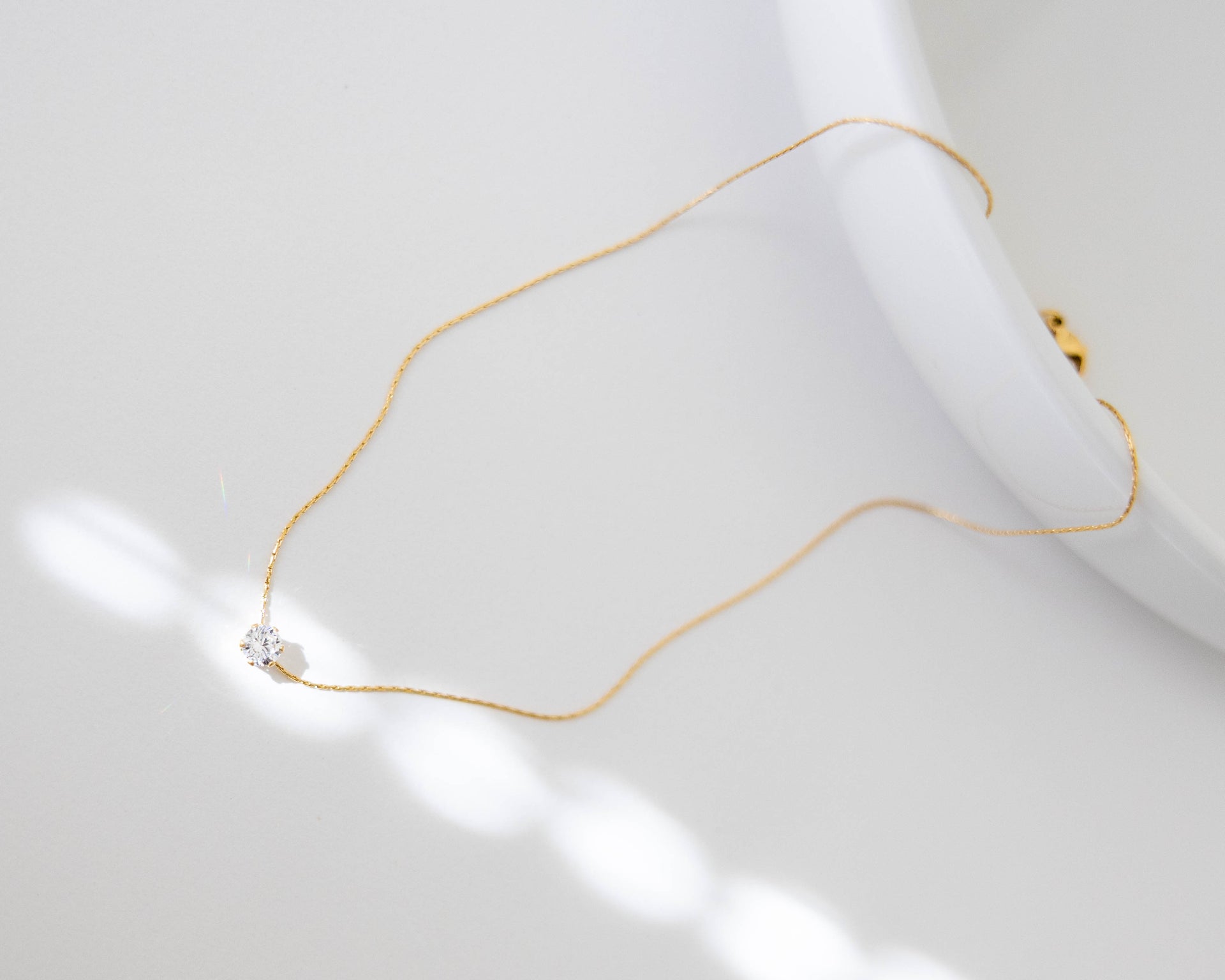 DRIFT Gold Round Diamond Necklace