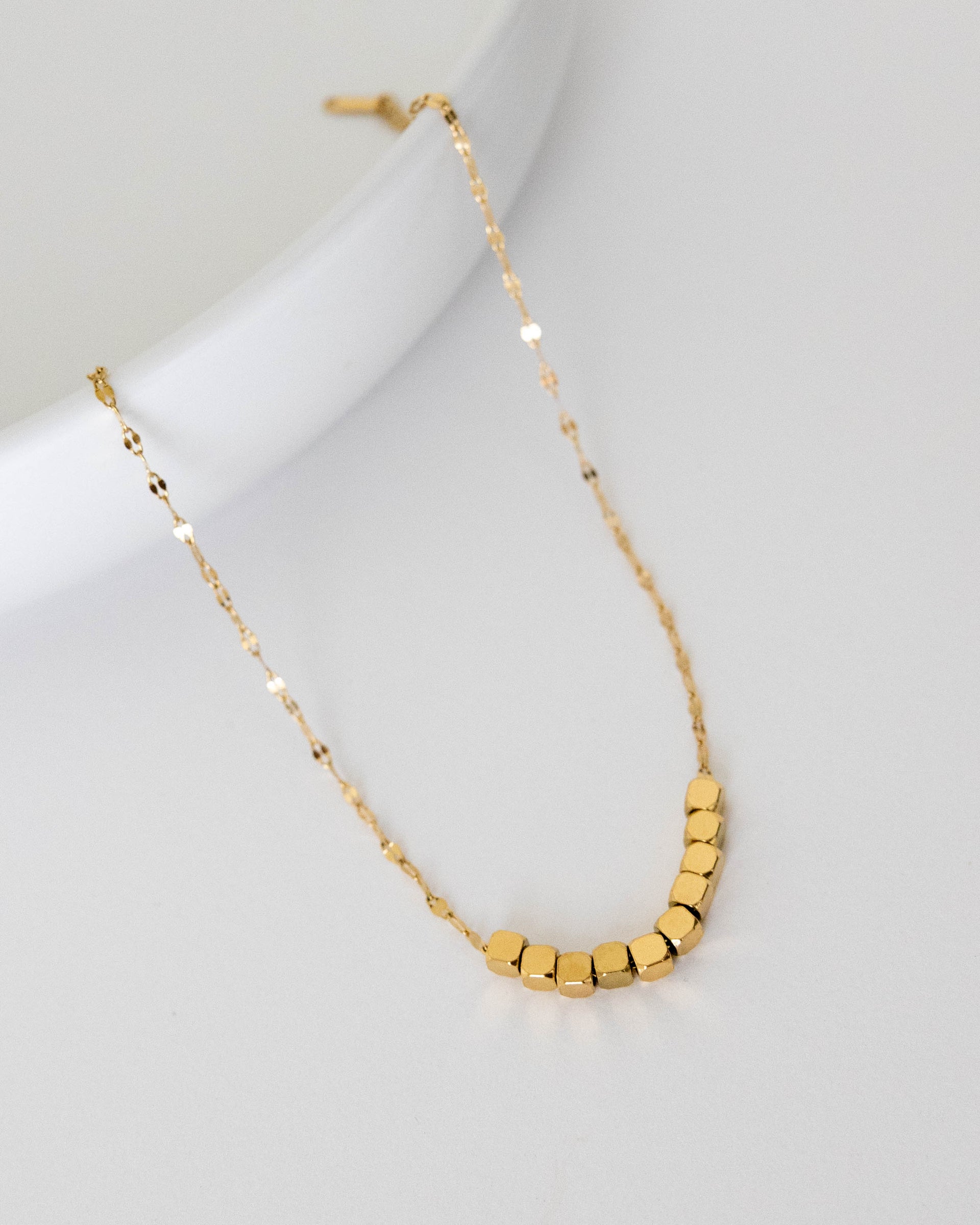 DRIFT Gold Beaded Necklace