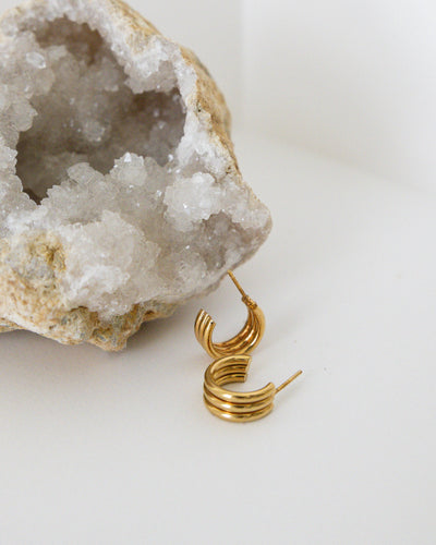 DRIFT Gold Bar Hoops