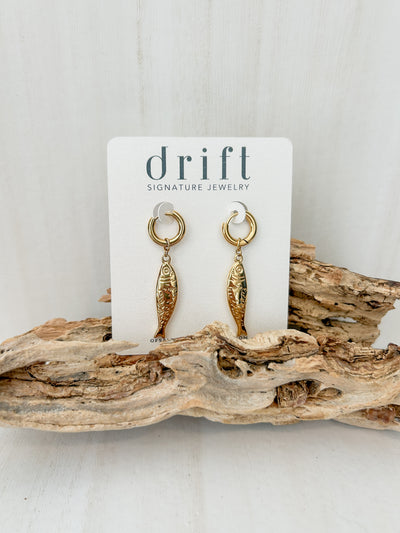 DRIFT Hoop Fish Earring