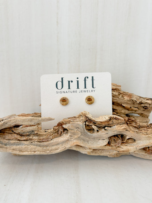 DRIFT Gold Stud Earrings