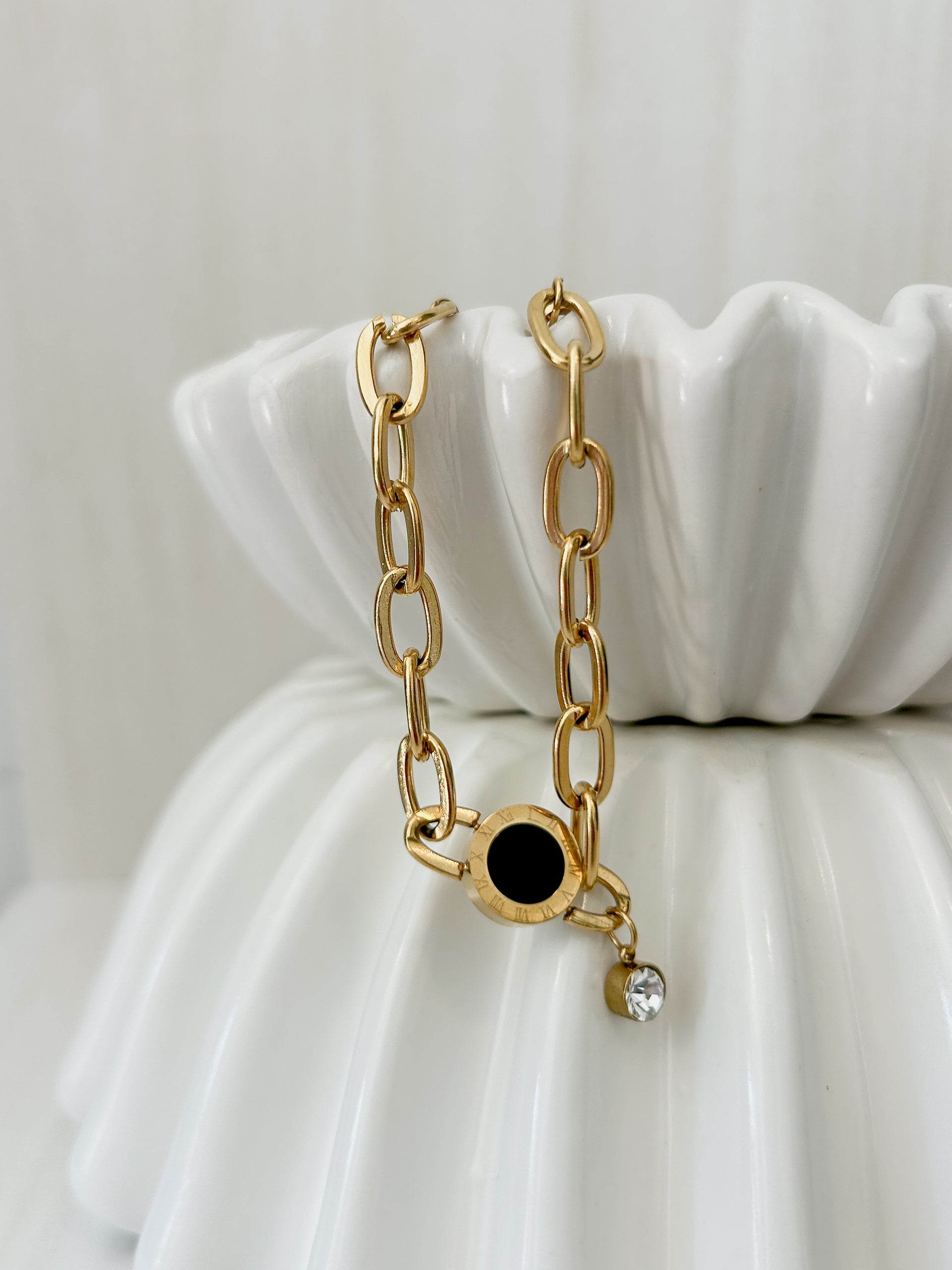 DRIFT Gold Clock Bracelet