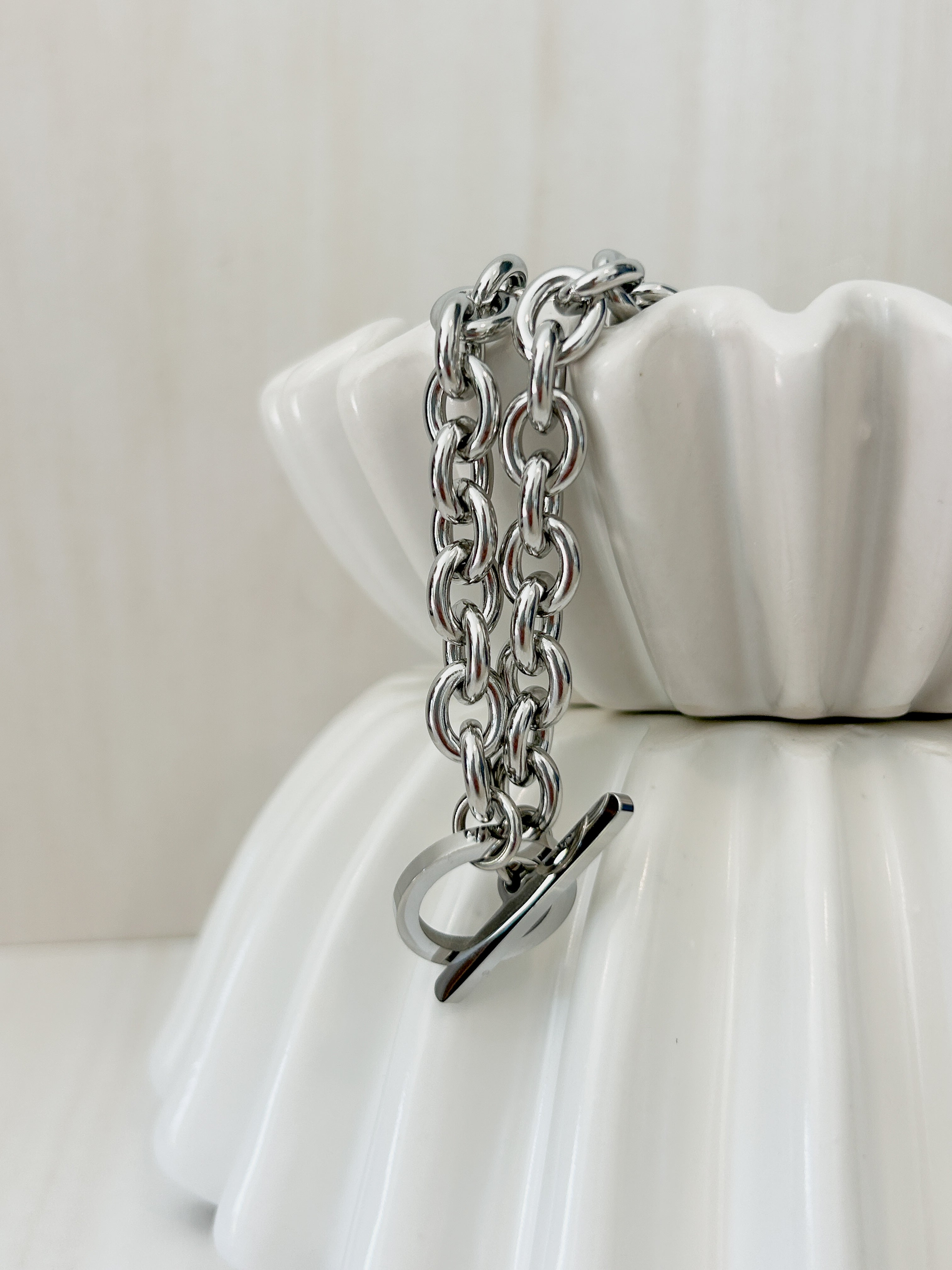DRIFT Silver Link Bracelet – of Salt & Sea Coastal Home and Boutique