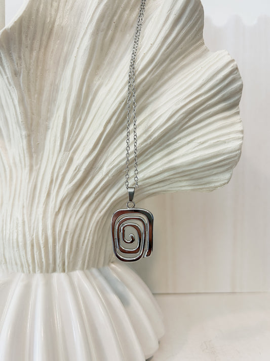 DRIFT Silver Swirl Necklace