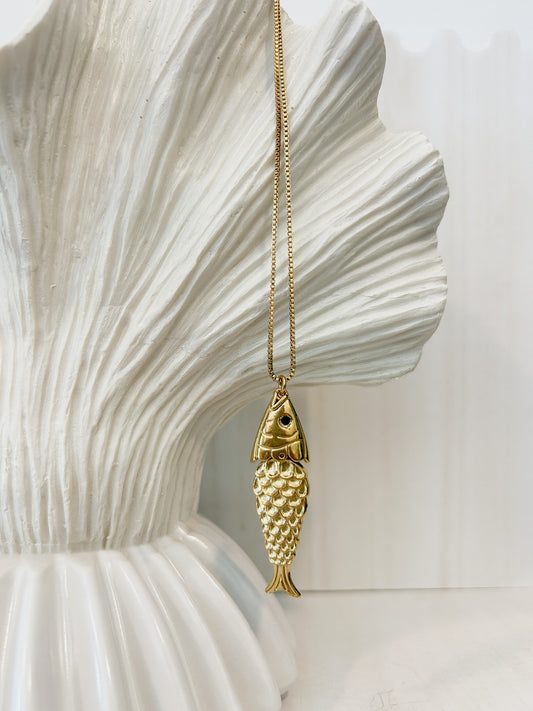 DRIFT Gold Fish Necklace