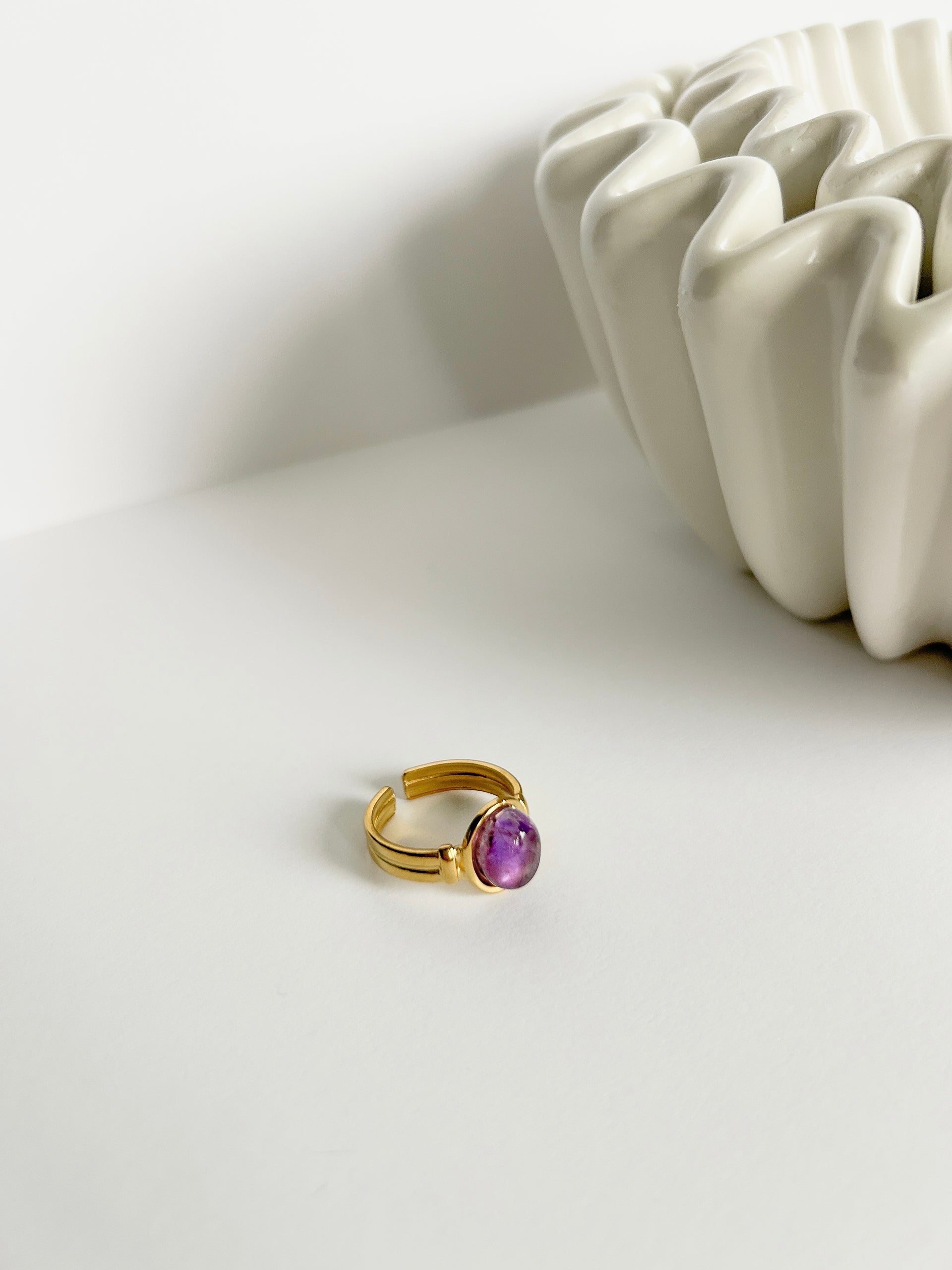DRIFT Gold Stone Ring