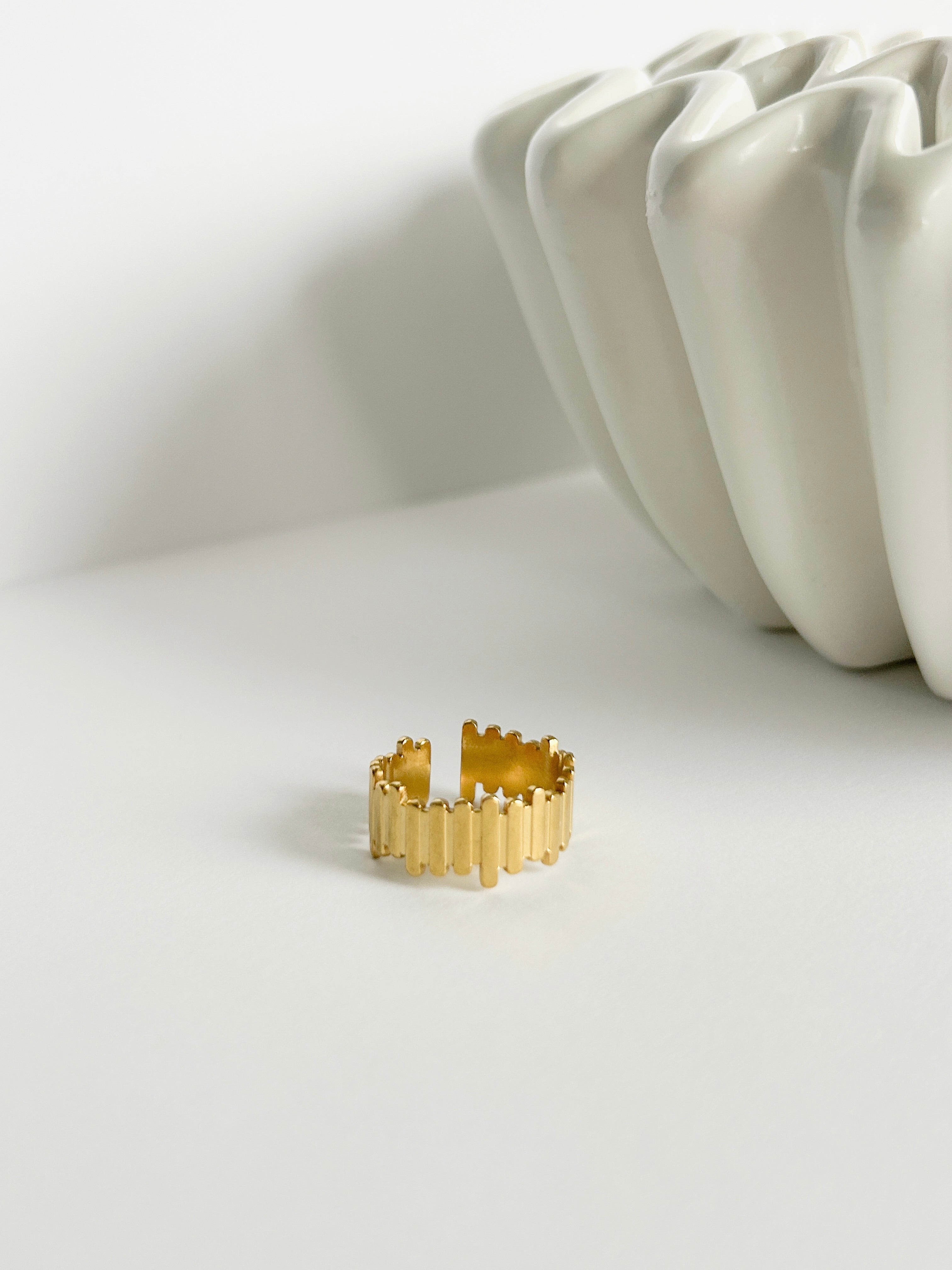 DRIFT Gold Bar Ring – of Salt & Sea Coastal Home and Boutique