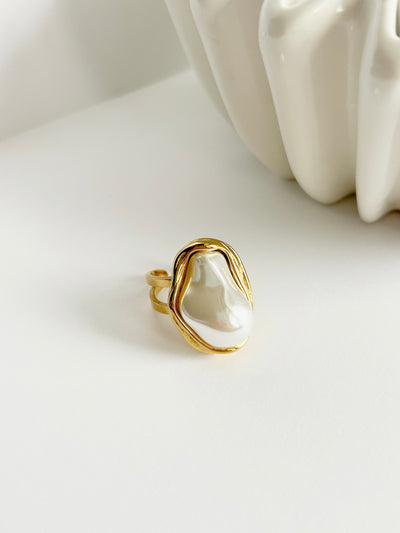 DRIFT Classic Pearl Round Ring