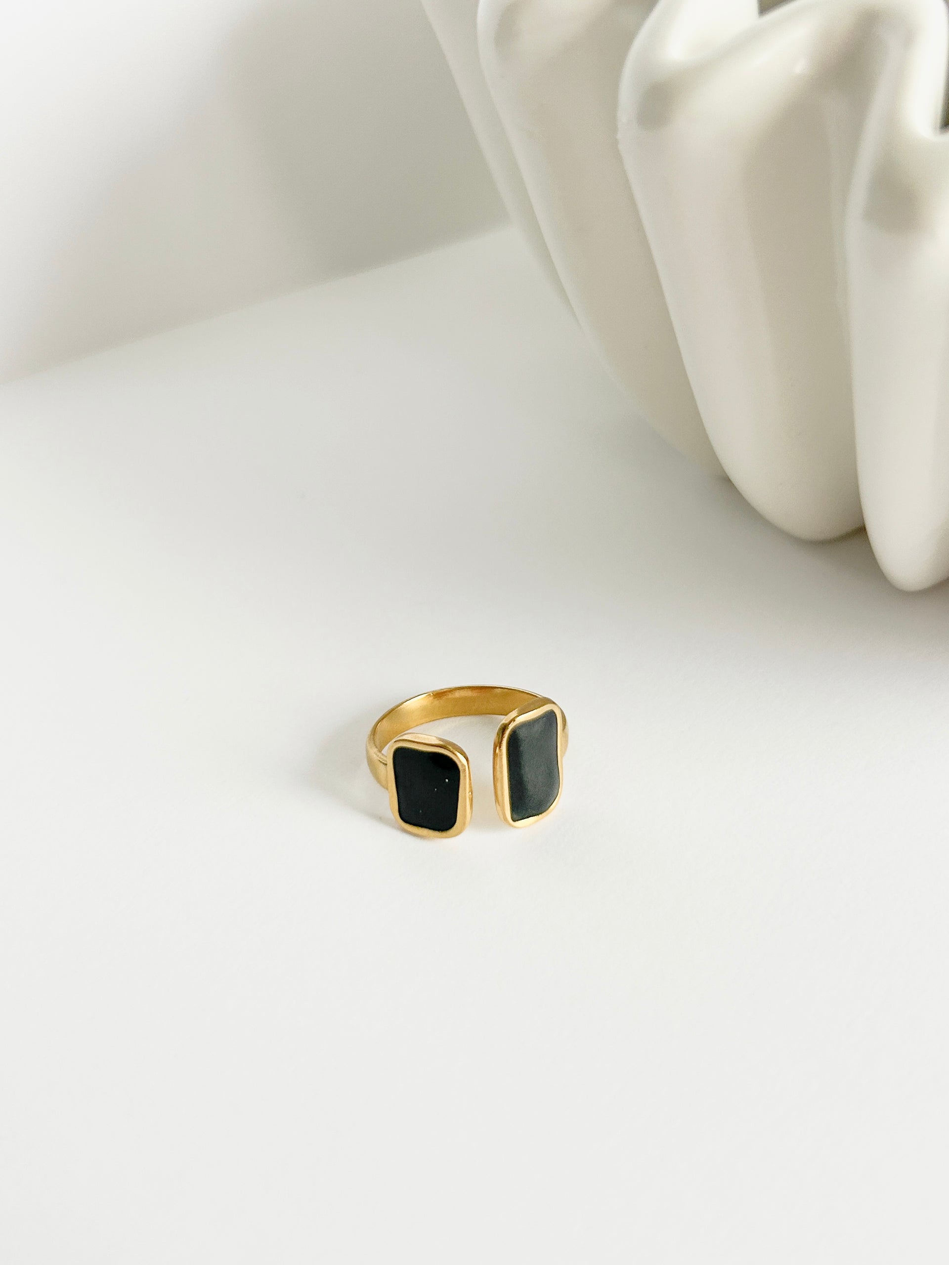 DRIFT Gold & Black Ring