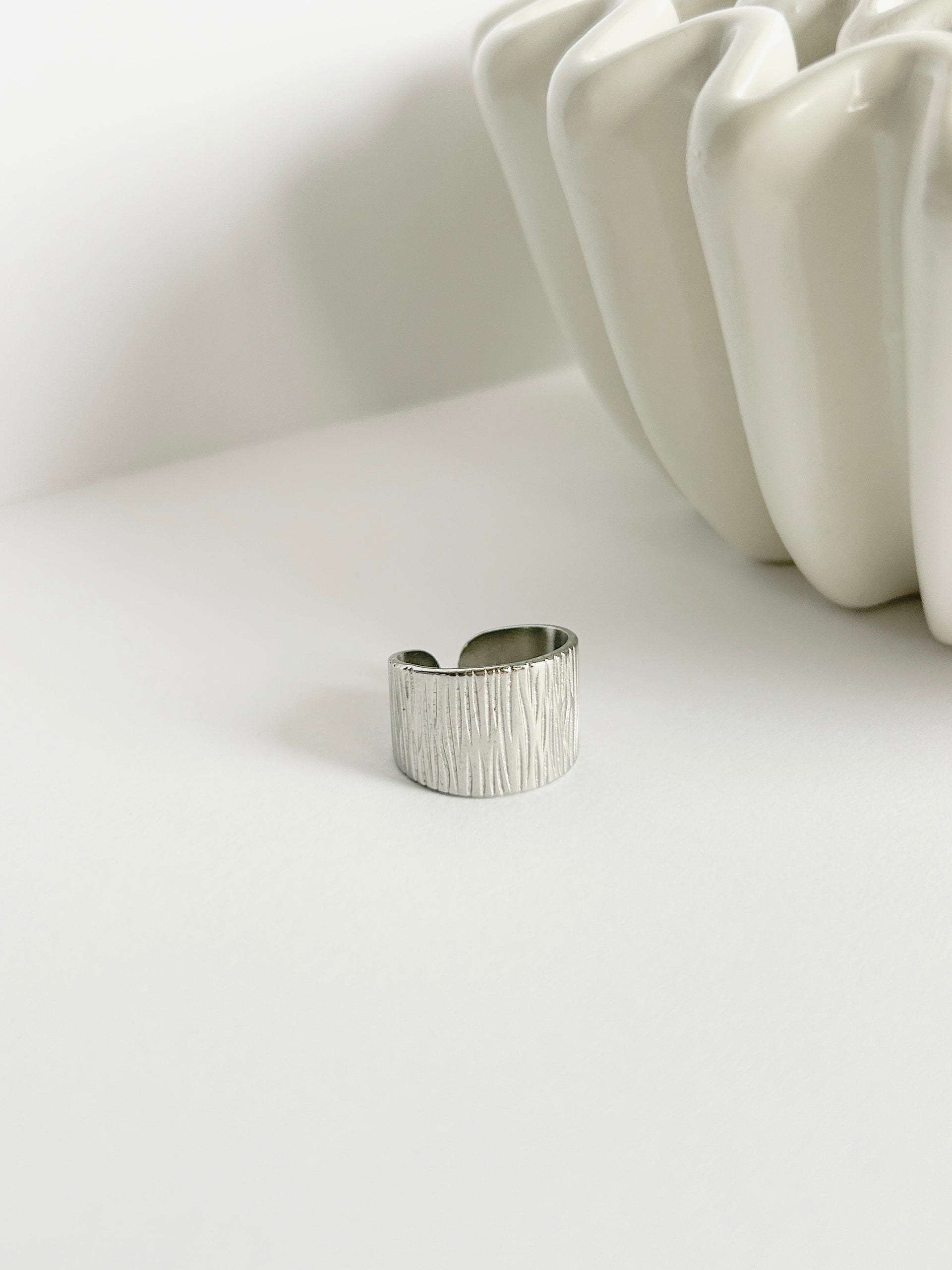 DRIFT Silver Textured Ring