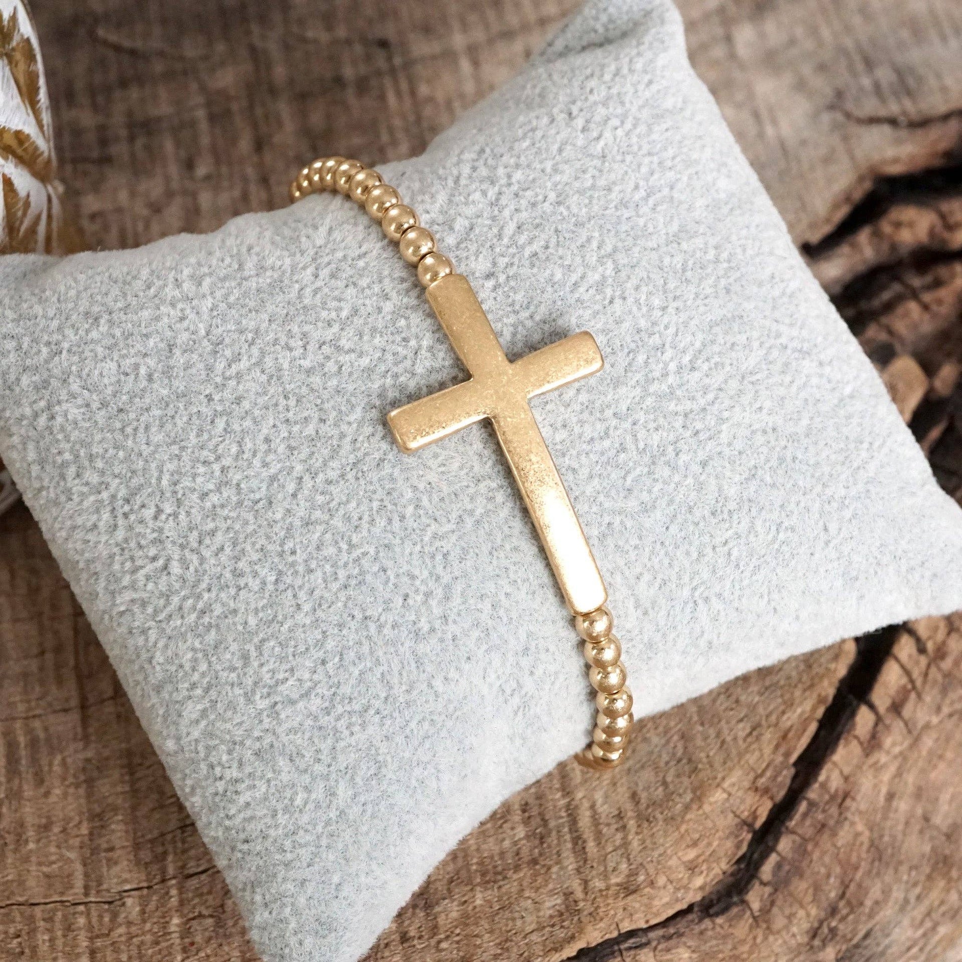 Stretchy Cross Bracelet