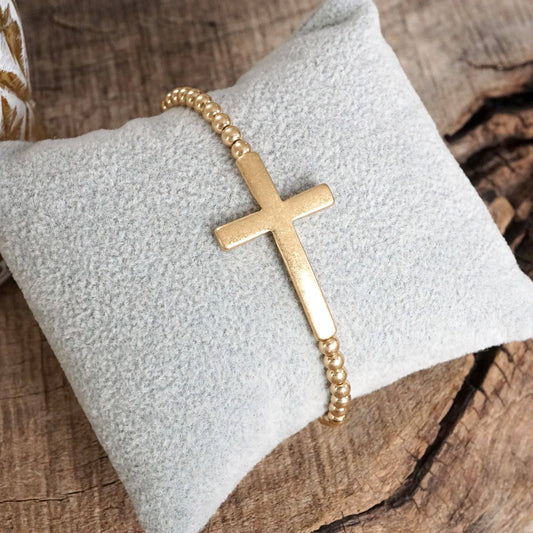 Stretchy Cross Bracelet