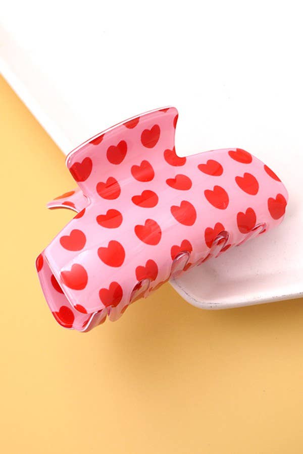 Red Checker Hair Claw