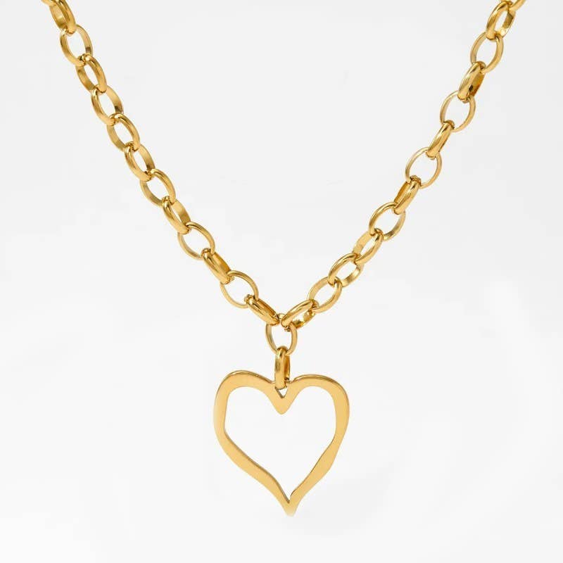 Sweetheart Tarnish Free Statement Necklace