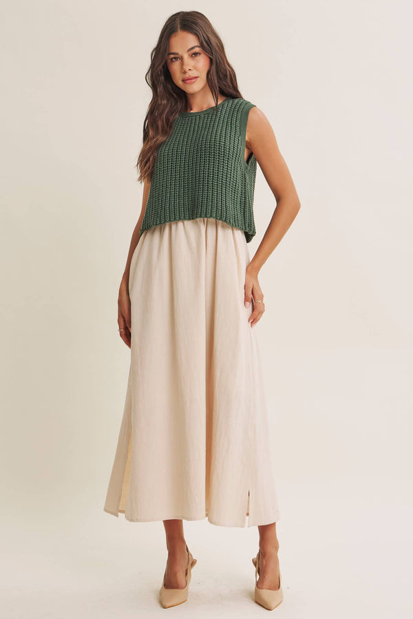 Chunky Forest Sweater Dress