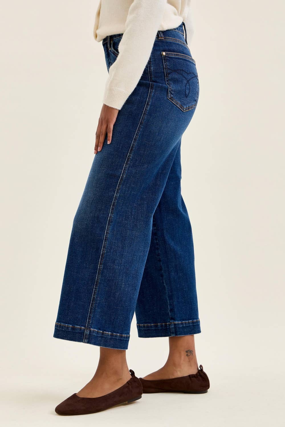 Judy Ankle Wide - Dark Indigo
