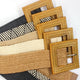 Woven Square Belt- Creme