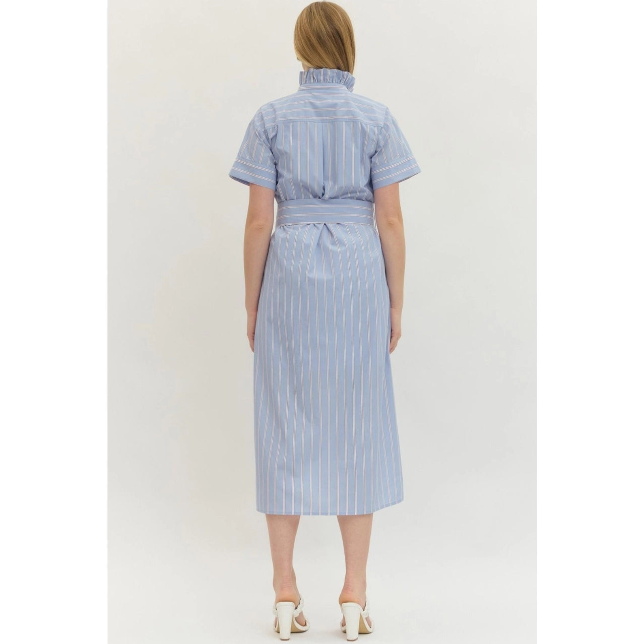 Marina Ruffle Collar Dress