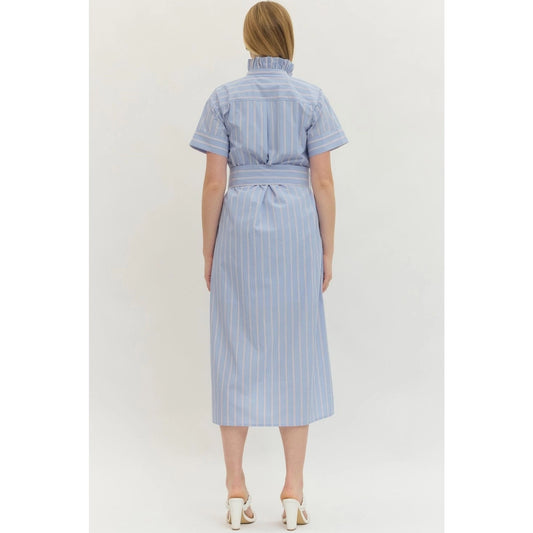 Marina Ruffle Collar Dress