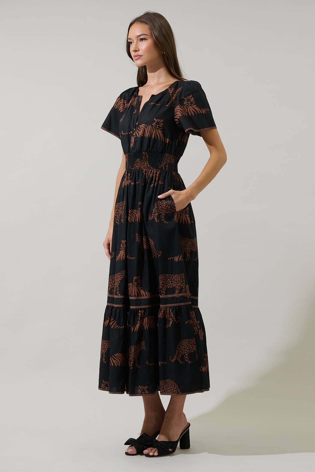 Zenzi Wild Midi Dress