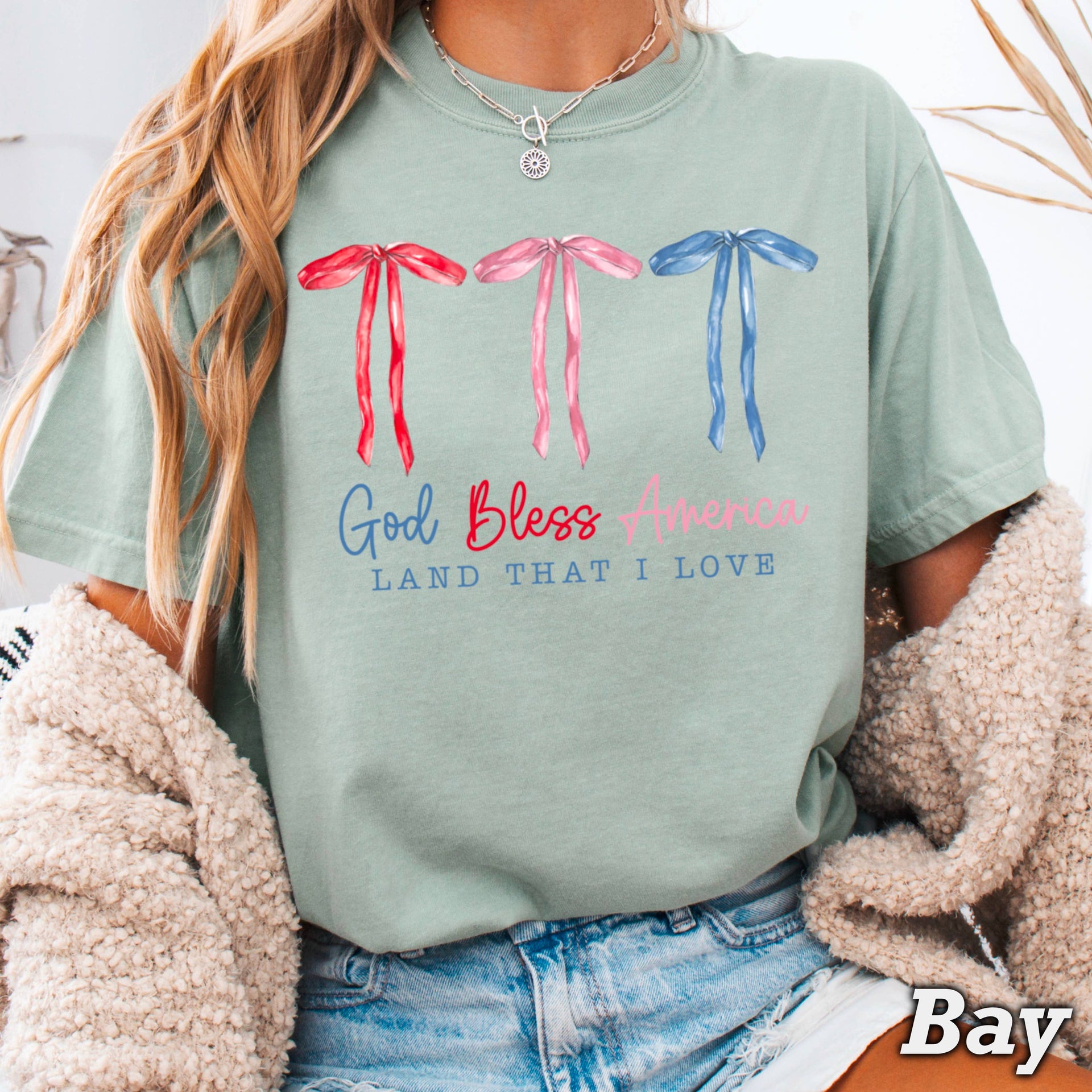 America Bow Graphic Shirt