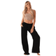 Black Cabana Pants - Wide Leg Cotton Lounge Pants