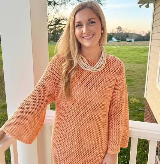 Ecru Slub Strand Necklace