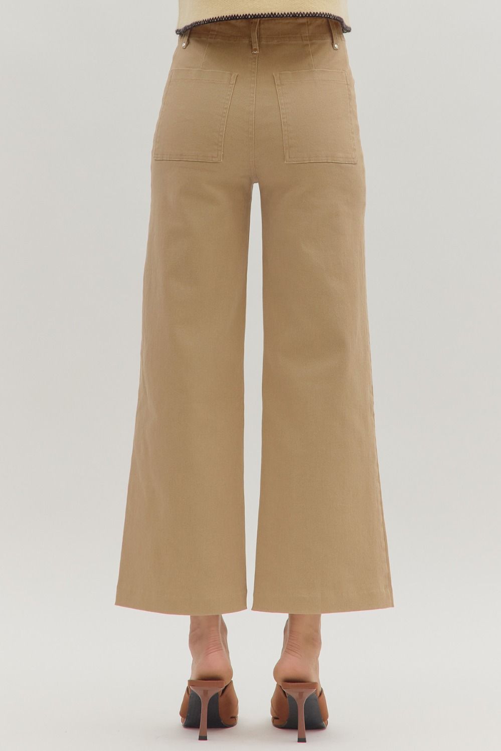 Sleek High Rise Wide Leg