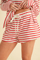 Jani Striped Drawstring Shorts