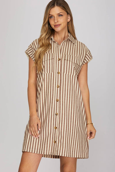 Stripe Mini Dress