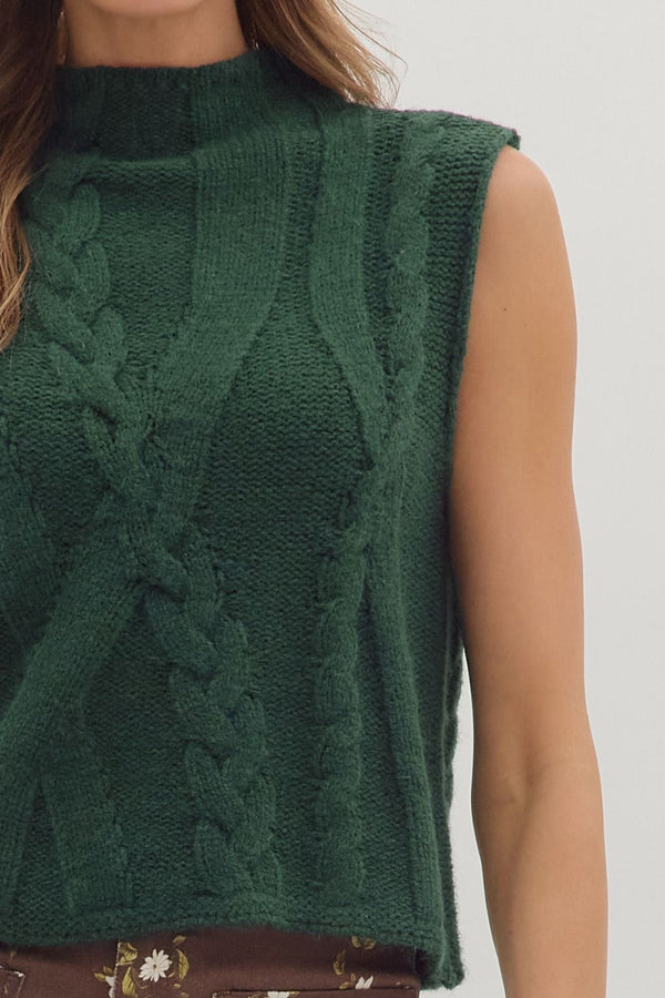 Palm Sleeveless Sweater