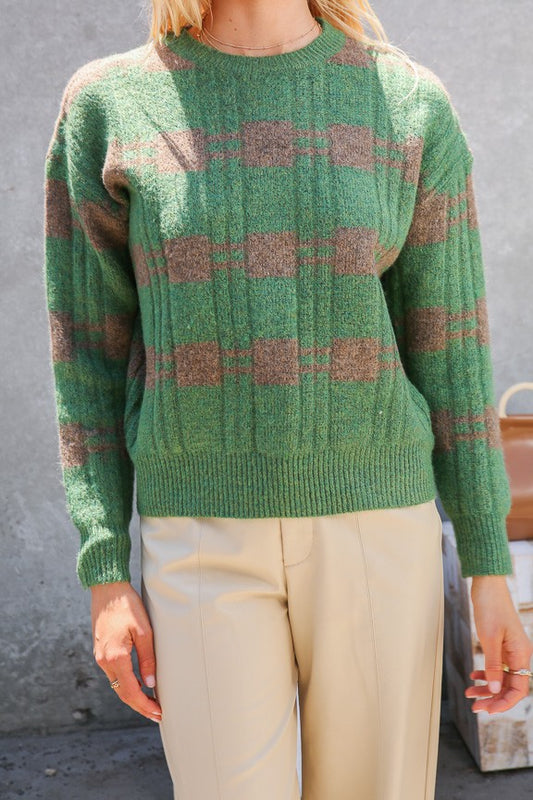 Farah Checkered Sweater
